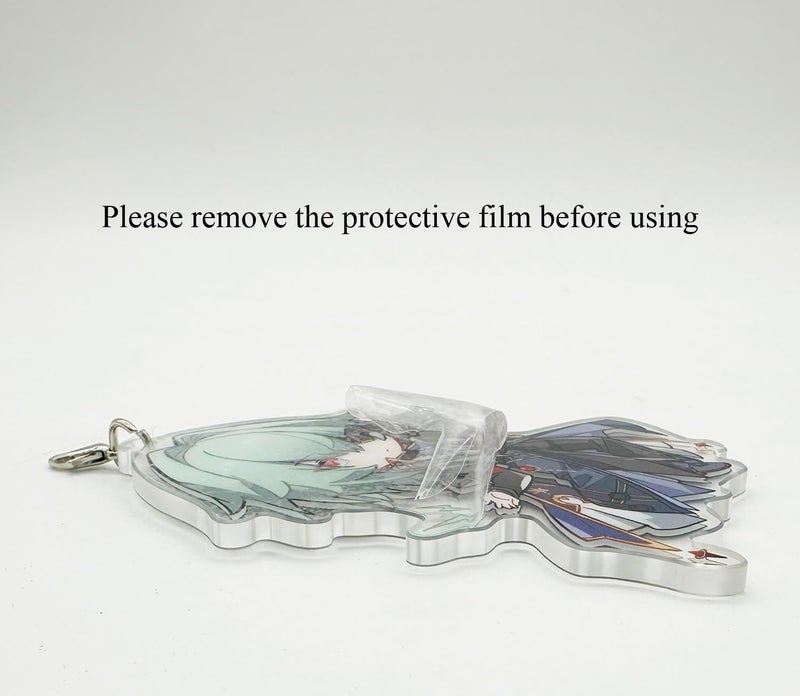 YJacuing Honkai: Star Rail Chibi Cute Acrylic Stand Figure Keychain - Image 1